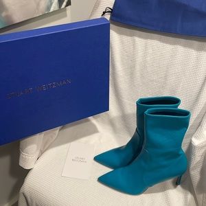 Stuart Weitzman “Wren 75” Boots in TURQUOISE - Size 9.5 Wmns